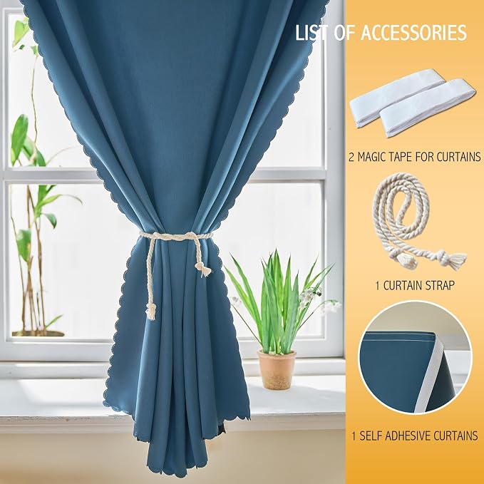 JILRON Magic Tape Stick on Portable Curtains - Image 6