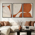 Large Framed Neutral Abstract Wall Art by Cuspin