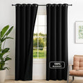 NICETOWN Black 100% Blackout Curtains by NICETOWN