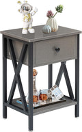 VECELO Nightstand, Modern Bedside End Table, Night Stand by VECELO