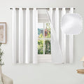 Linen Blackout Curtains 45 Inches by Lajode