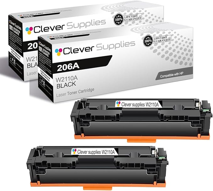 CS Replacement Compatible with HP Color Pro MFP M283fdw Toner Cartridge W2110A to use with Color Pro MFP M283cdw M282nw M2255nw M283fdn (Black, 2-Pack)