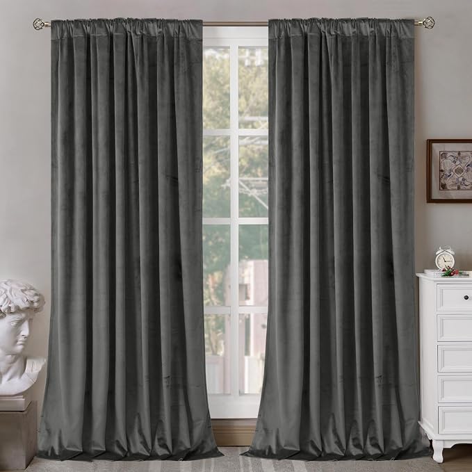 BGment Blackout Velvet Curtains 84 inches - Image 2