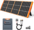 SOLUPUP 200 Watt Portable Solar Panel for Power Station, 24% High Efficiency Foldable Solar Charger with 4 Kickstands, IP66 Waterproof Solar Panels with MC4 & USB Outputs for Trip RV Camping Off Grid