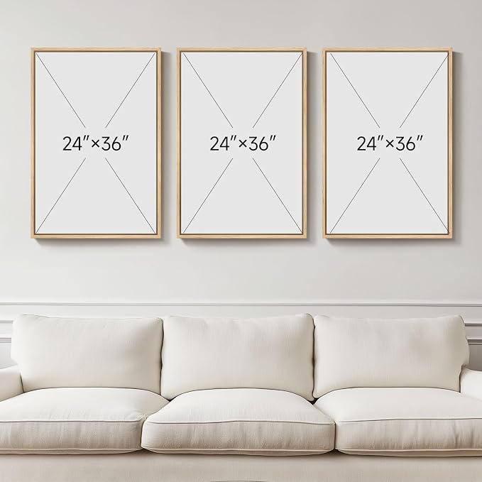 Large 3D Textured Framed Boho Modern Neutral Abstract Wall Art - Image 8