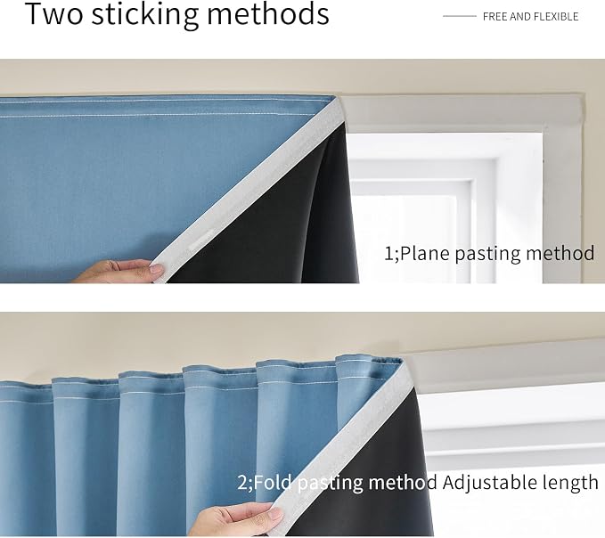 JILRON Magic Tape Stick on Portable Curtains - Image 7