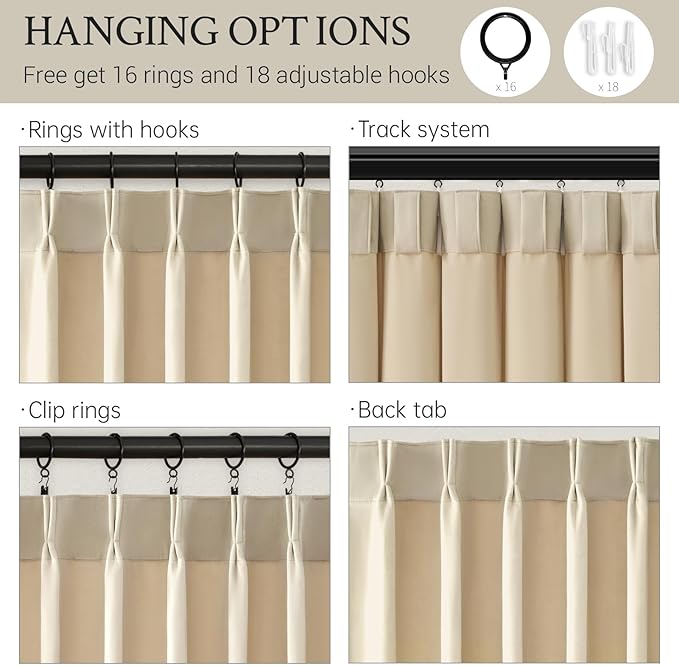 120 Inch Long Beige Velvet Curtains Elegant Luxury Boho Light Blocking Blackout - Image 5