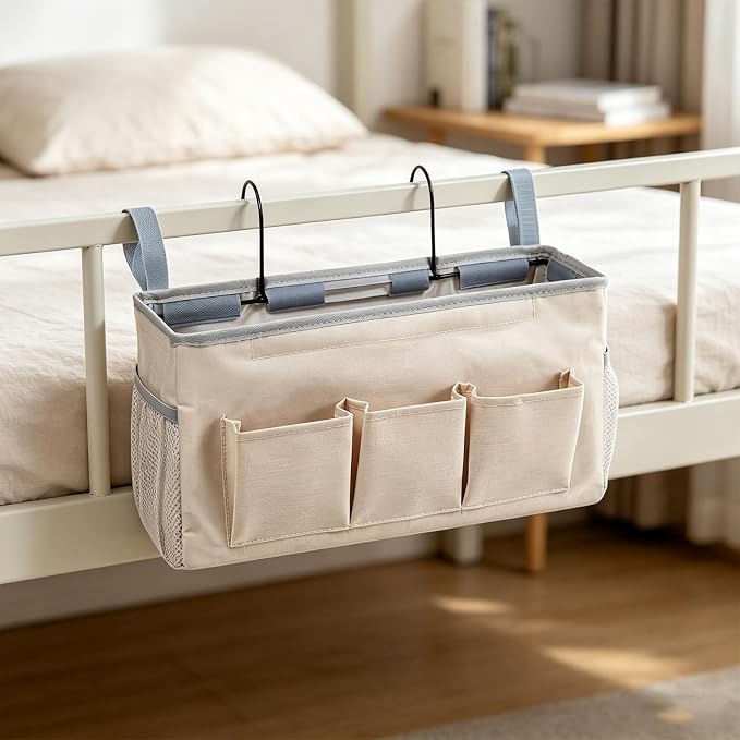 Nightstand Organizer, Bed Caddies, Bedside Caddies Hanging Storage Organizer - Image 5