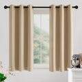 NICETOWN Beige Room Darkening Curtains 54 Inches Long 2 Panels by NICETOWN