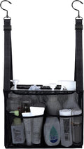 4 Storage Pockets Adjustable Hanging Mesh Bathroom Bag, Shower Caddy College by GUMQDD