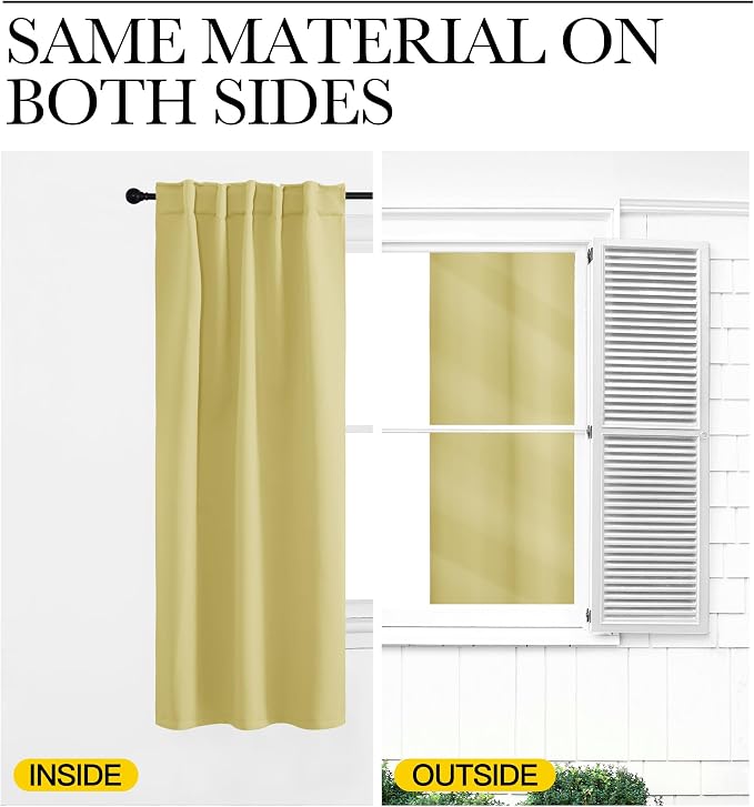 NICETOWN Bedroom Blackout Curtain Panels - Image 6