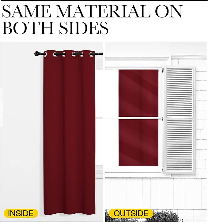 NICETOWN Christmas Blackout Curtain Panel Grommet - Image 6