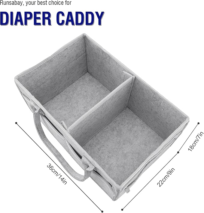 Runsabay. Nursery Basket-Baby Diaper Caddy Organizer - Image 3
