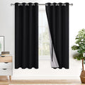 XWZO 100% Blackout Curtains 63 Inches Long by XWZO