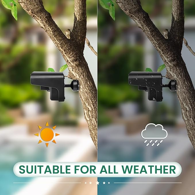 Wireless Driveway Alarm, Outdoor Weatherproof Motion Sensor & Detector with 600ft Range, Microwave Infrared Home Security Alert System for Driveway/Garage/Indoor/Outdoor (1 Receiver+2 Sensors)