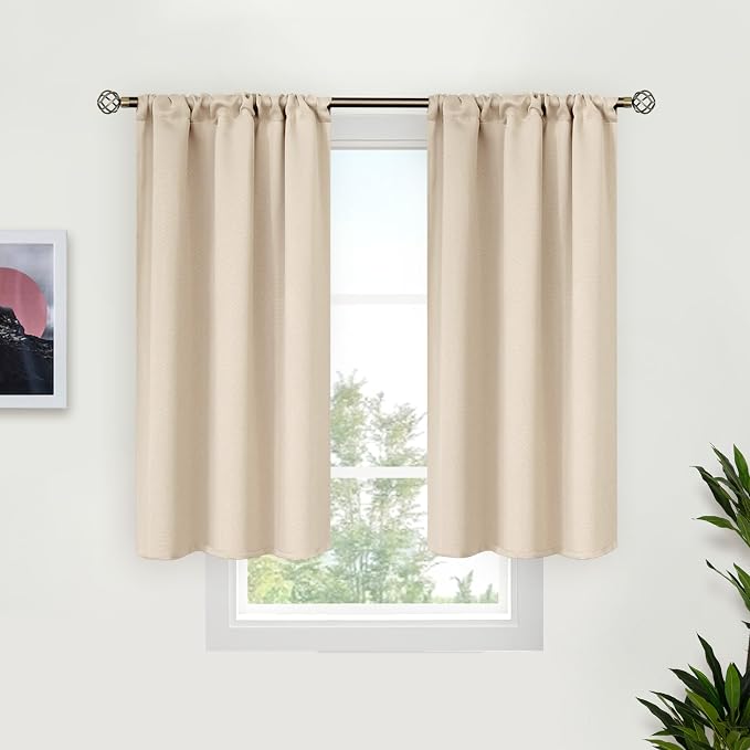 BGment Short Blackout Kitchen Curtains 40 Inches Long by BGment