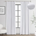 Joywell 100% Blackout Linen Curtains 80 Inches Long by Joywell
