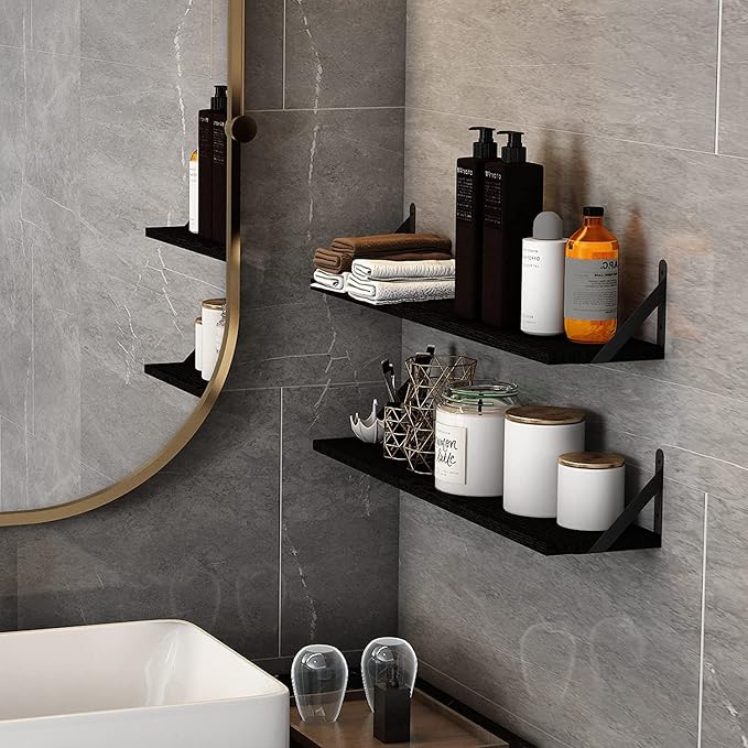 YGEOMER 4 Different Sizes Floating Shelves - Image 6