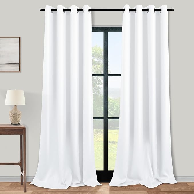 KOUFALL 132 Inch Blackout Curtains, 11FT High Ceiling Extra Long Grommet Drapes - Image 3