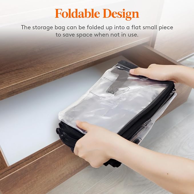 Lifewit 6 Pack Clear Clothes Storage Bags, 90L Plastic Blanket Vinyl Foldable - Image 8