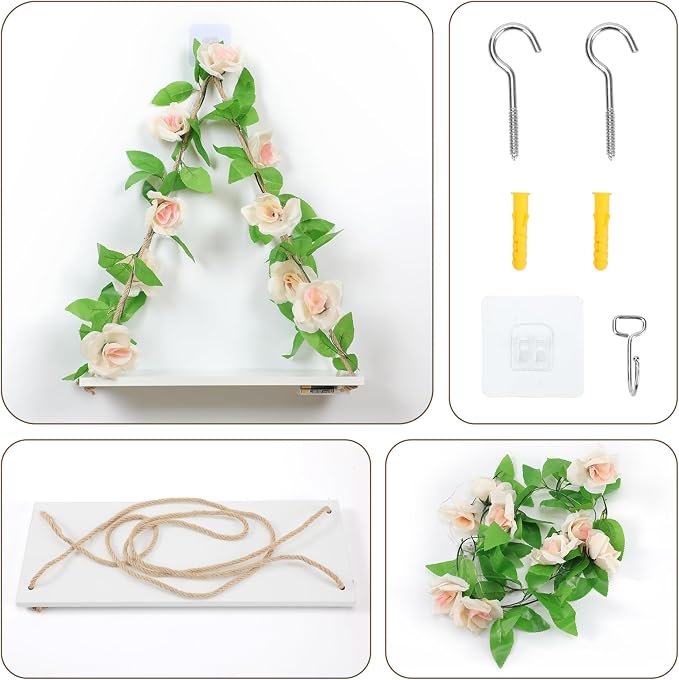 Floating Shelves for Wall, Hanging Shelves, Room Decor, Wall Decor, Boho Decor - Image 5