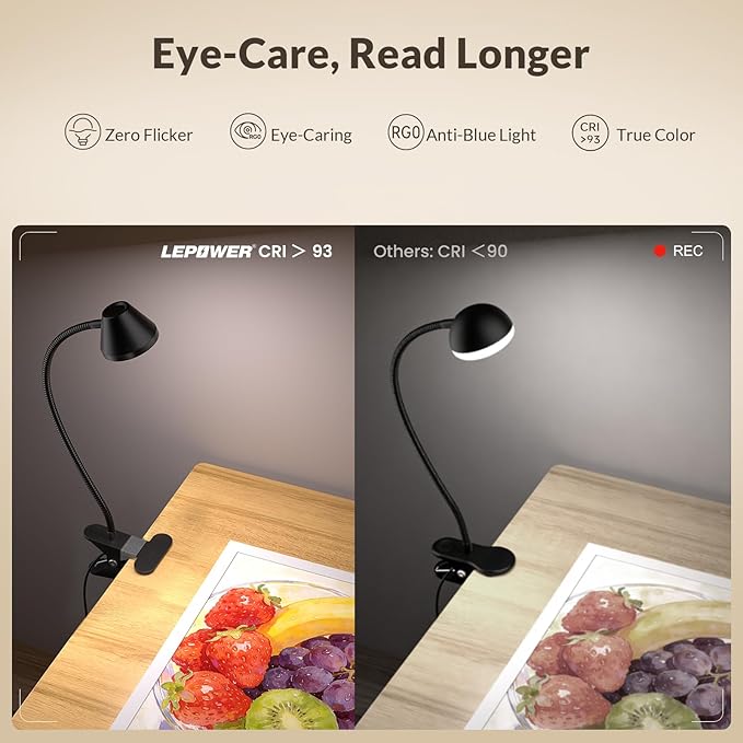 LEPOWER Clip on Light, Reading Lights - Image 5
