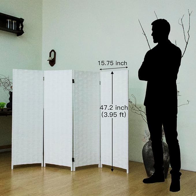 4 Panel Short Room Divider Screen - Image 5