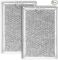 [2 Pack] OEM Microwave Filter Replacement 7.64" x 5.12" Fit for WB06X10309 WB06X10359, Microwave Vent Filter, Microwave Grease Filter, Filters Kitchen Oven Air Over the Range Vent Fan
