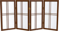 2 ft. Short Desktop Double Cross Shoji Screen by RedLantern