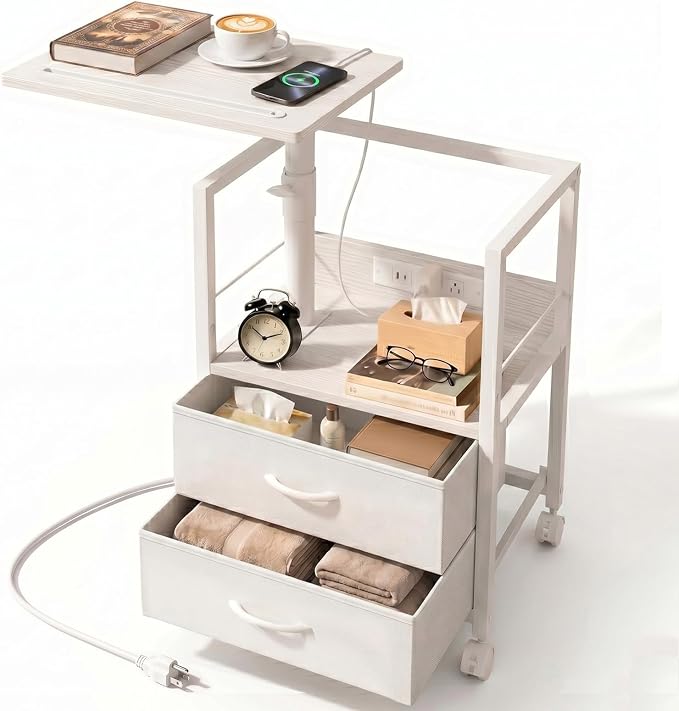 Faesun Swivel Lift Top Nightstand by Faesun