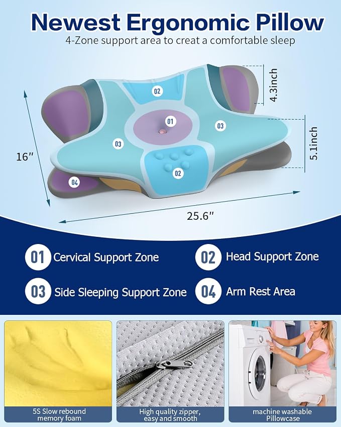 Cervical Neck Pillow for Pain Relief - Image 4