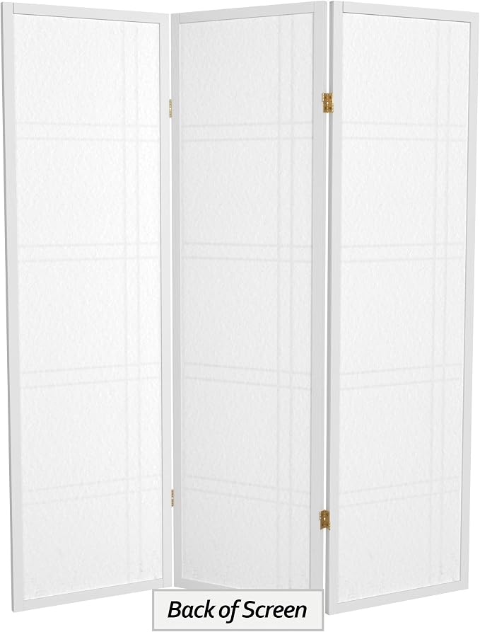 Red Lantern 5 ft. Tall Double Cross Shoji Screen - Image 6