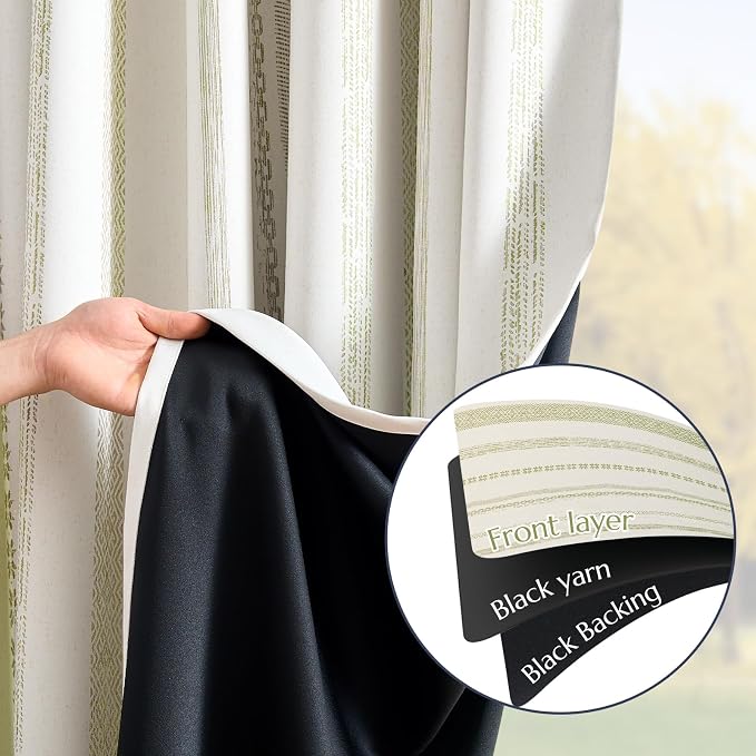 jinchan Boho Blackout Curtains 63 Inch Length - Image 4