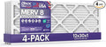 BNX TruFilter 12x30x1 Air Filter MERV 8 (4-Pack) - MADE IN USA – Dust & Pet Defense Electrostatic Pleated Air Conditioner HVAC AC Furnace Filters for Dust, Pet, Mold, Pollen MPR 600 – 700 & FPR 5