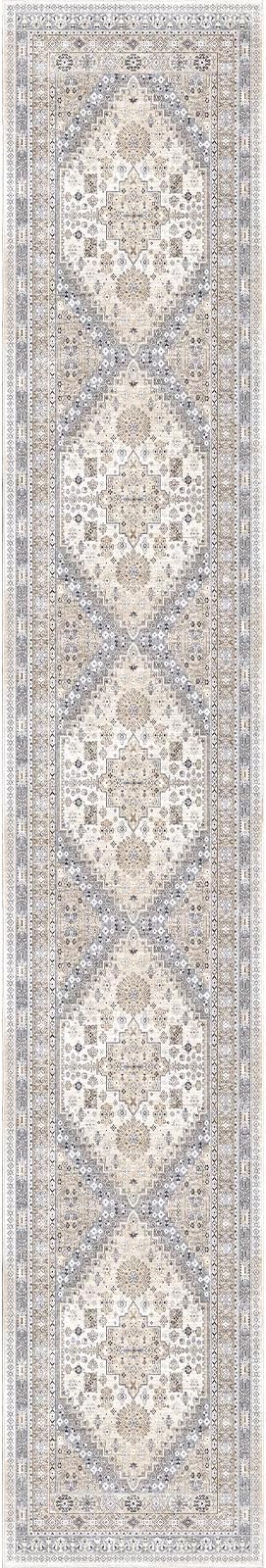 zesthome Washable Runner Rug 2.5x16 - Stain Resistant Entryway Rug,Ultra-Thin Kitchen Rugs, Anti Slip Backing Runner Rugs for Entrance Laundry Room Indoor Hallway (Beige,2.5'x16')