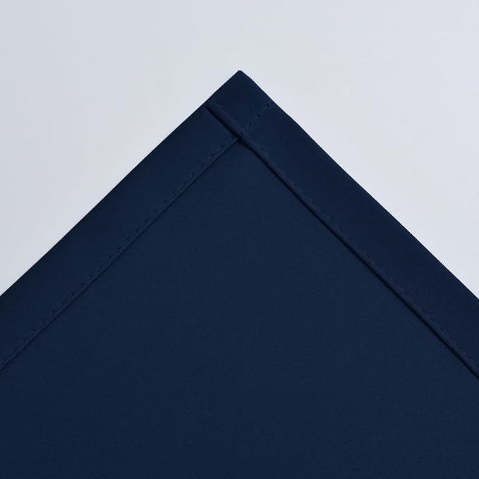 COSVIYA Grommet Room Darkening Navy Blue Curtains 72 inch Long - Image 7