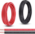 Shirbly 8 Gauge Battery Cable, 15FT Red + 15FT Black 8 AWG Pure Copper Wire Welding Cable, for Automotive, Battery, Solar and Generator, Standard USA OFC Wire