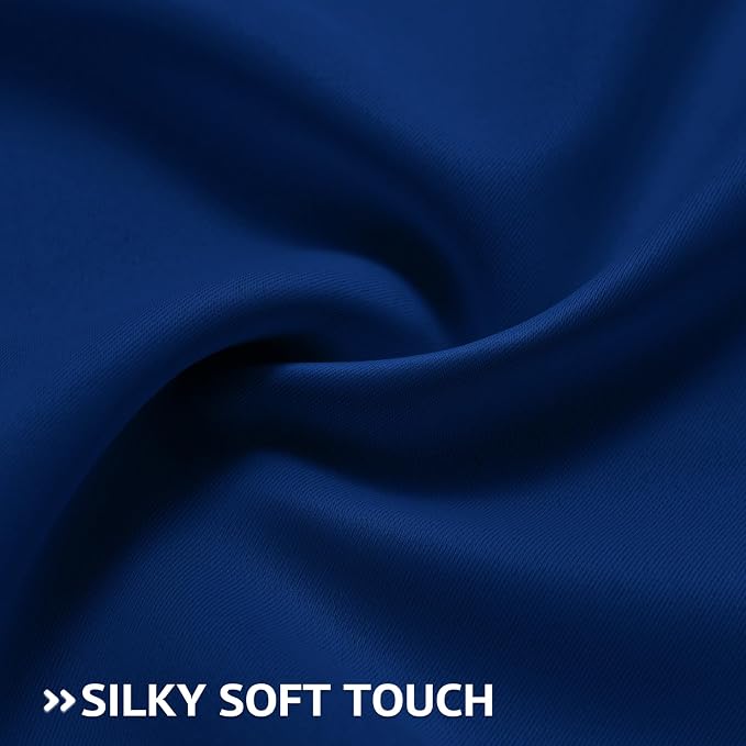COSVIYA Grommet Room Darkening Royal Blue Curtains 54 inch - Image 5