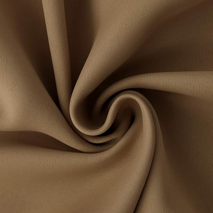 BGment Taupe Blackout Curtains 36 Inch Length - Image 6