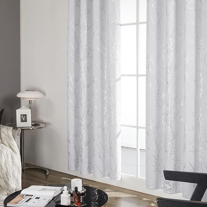 Deconovo Living Room Curtains 63 Inches Long, Thermal Insulated, Room Darkening - Image 4