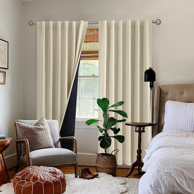 BGment Beige Full Blackout Curtains - Image 9