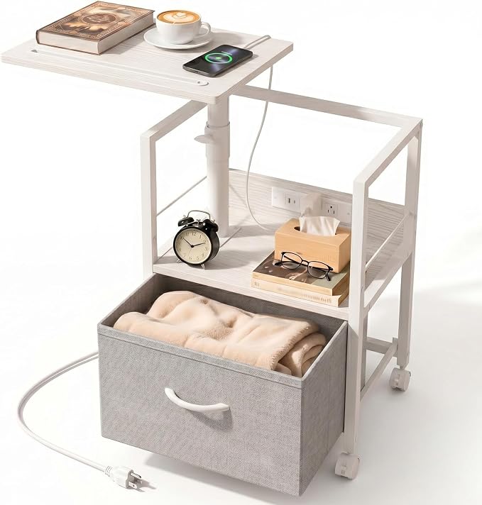 Faesun Swivel Lift Top Nightstand by Faesun