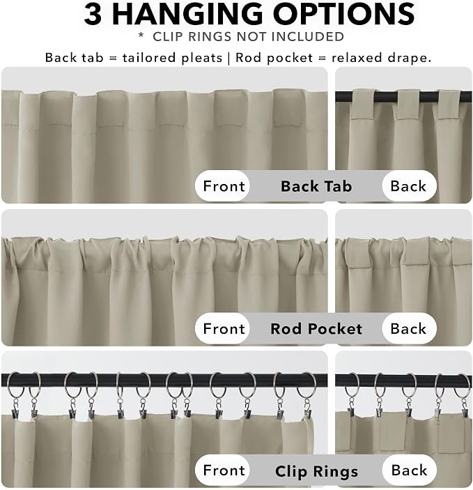 Deconovo Short Blackout Curtains - Image 2