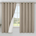 YoungsTex Extra Wide Burlap Linen Blackout Curtains by YoungsTex