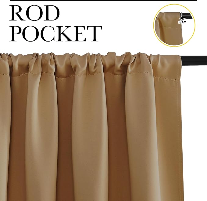 NICETOWN Blackout Curtains for RV Windows, 2 Panels, Room Darkening Window - Image 2