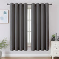 CUCRAF Light Grey Blackout Curtains 54 inch Length 2 Panels Set, Room Darkening by CUCRAF