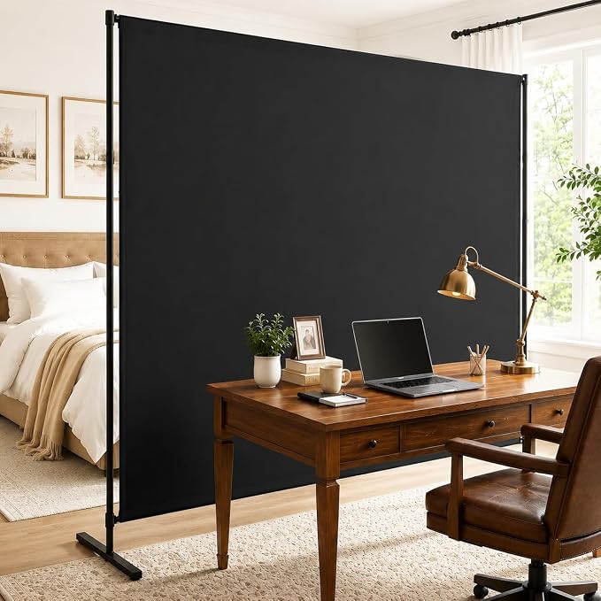 Room Divider, 72x72Inch Large Single Panel Privacy Screen by Unknown