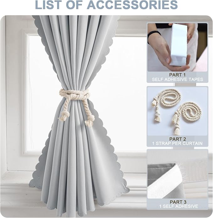 Self Adhesive Curtains, No Drilling Curtains, Easy Installation - Image 6