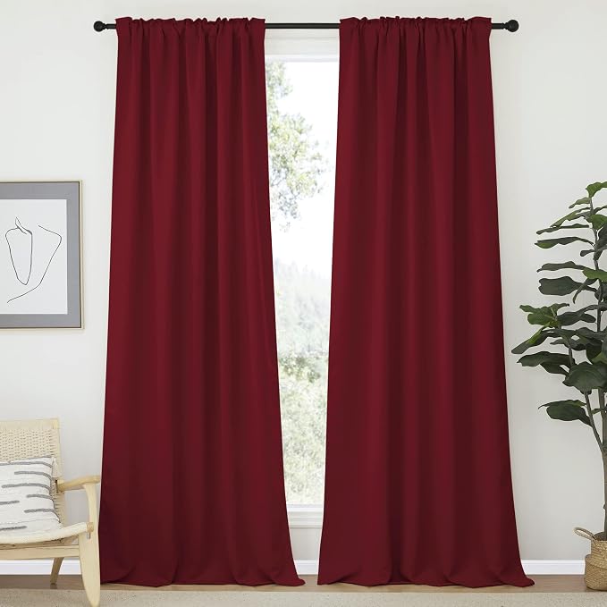 NICETOWN Christmas Curtains Blackout Draperies Panels - Image 2