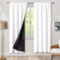 BGment White Blackout Curtains for Bedroom 72 Inch Long 2 Panels | Thermal by BGment